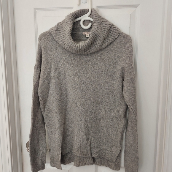 Gap Grey Cowl Neck Wool Blend Sweater M - Picture 1 of 5